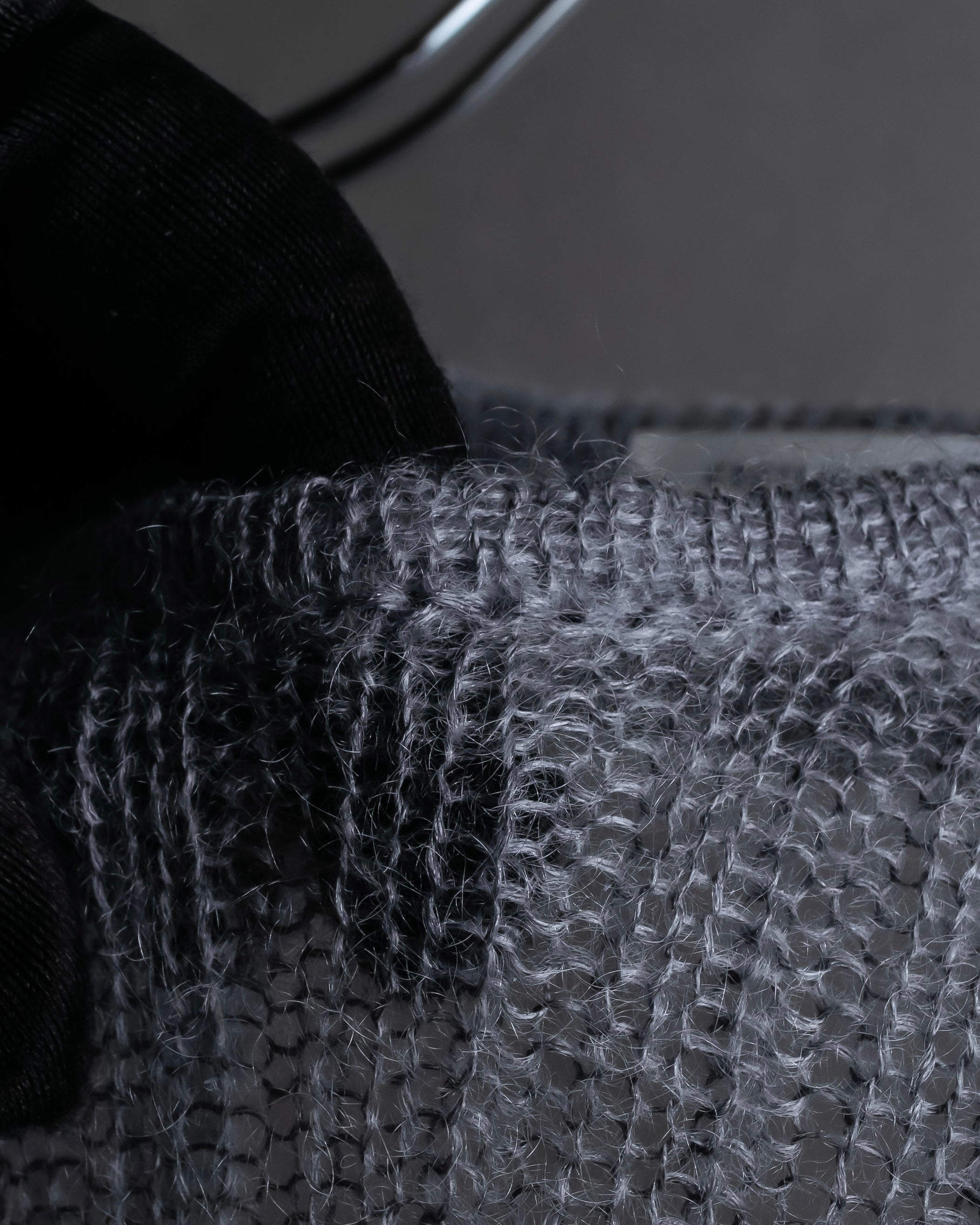 "CECILIE BAHNSEN" Drawcord design Hole detail ribbed knit