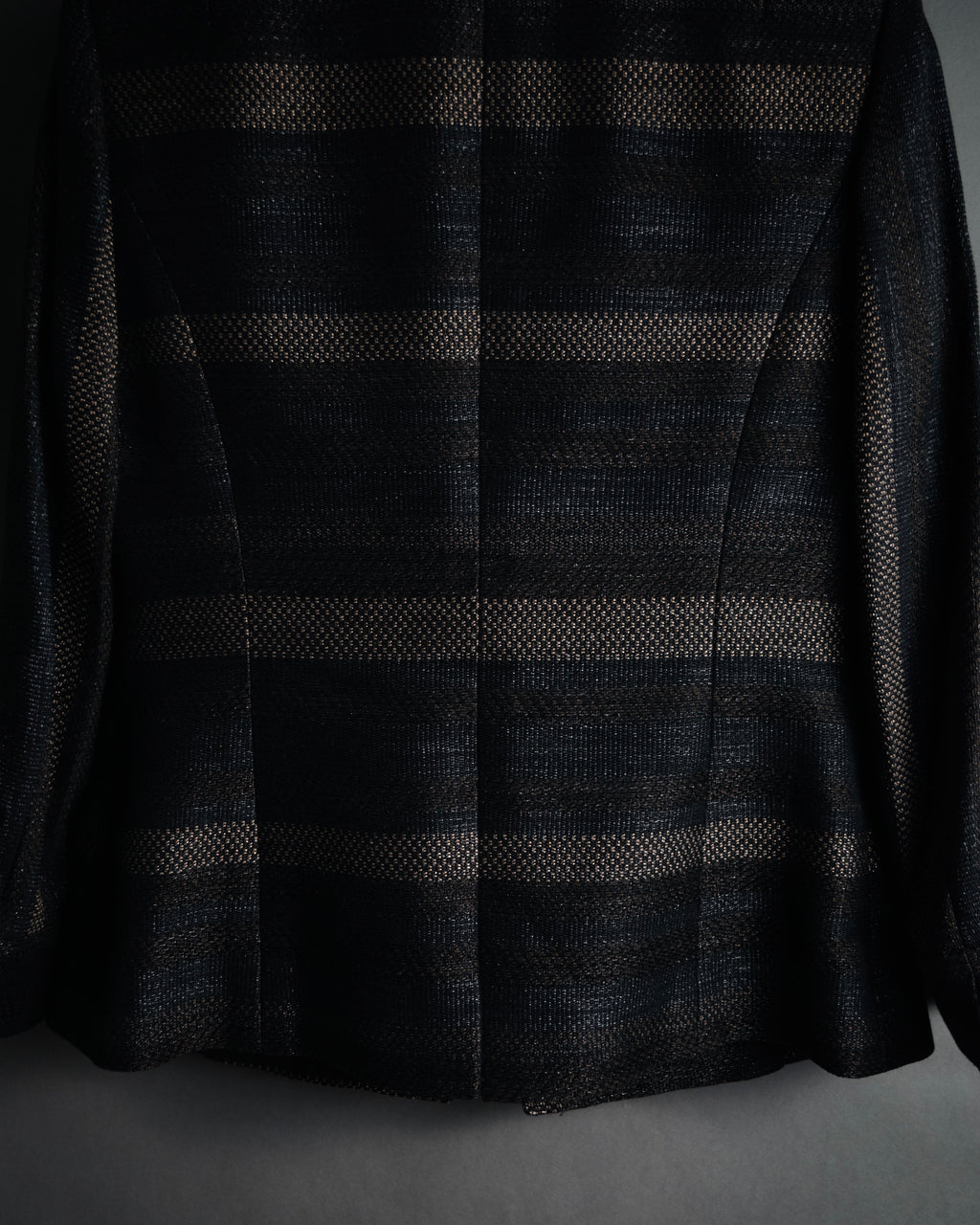 “TAE ASHIDA” 2008-2015 Structured border tweed jacket