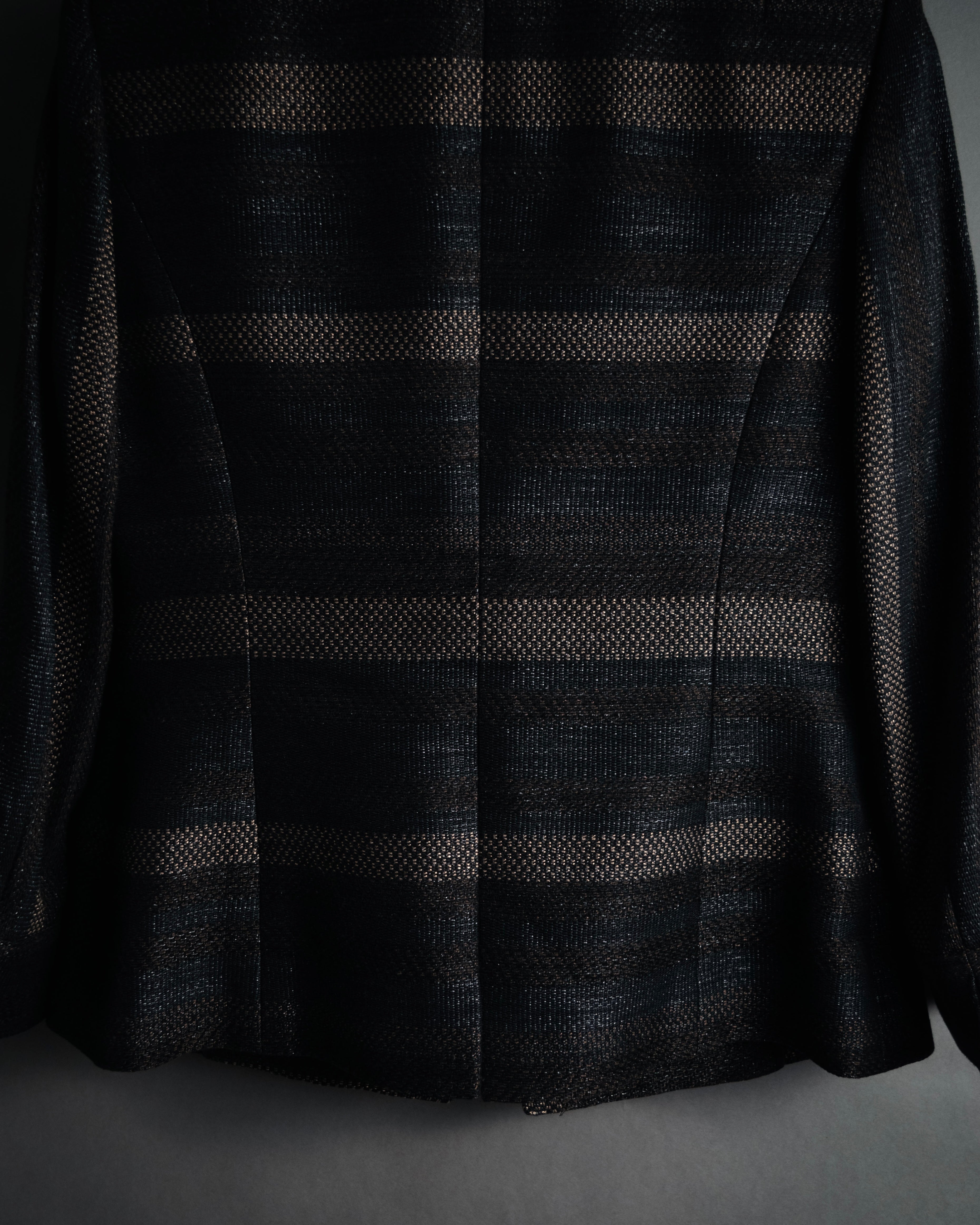 “TAE ASHIDA” 2008-2015 Structured border tweed jacket