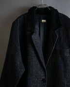 "Vintage fur collar chester coat"
