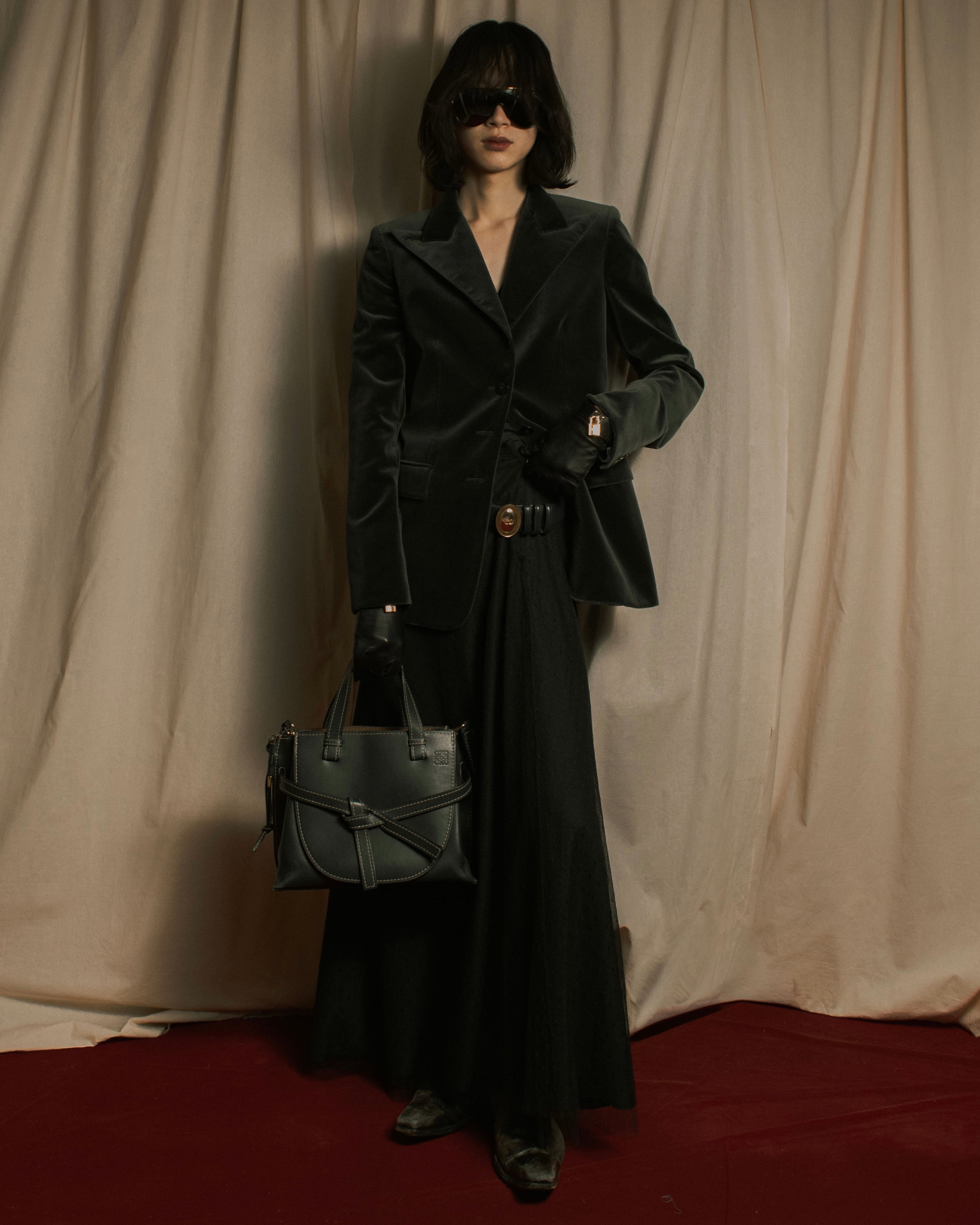 –SPECIAL– "HERMES"
00’s Velvet switchinglamb leather collar special tailored jacket