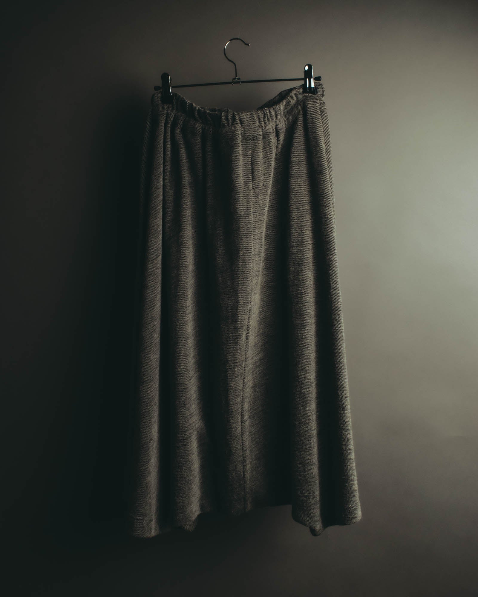 “Y’s” 09SS  Textured jersey drawstring long skirt