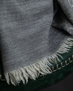 "GUCCI" GGpattern silk blend fringe stole