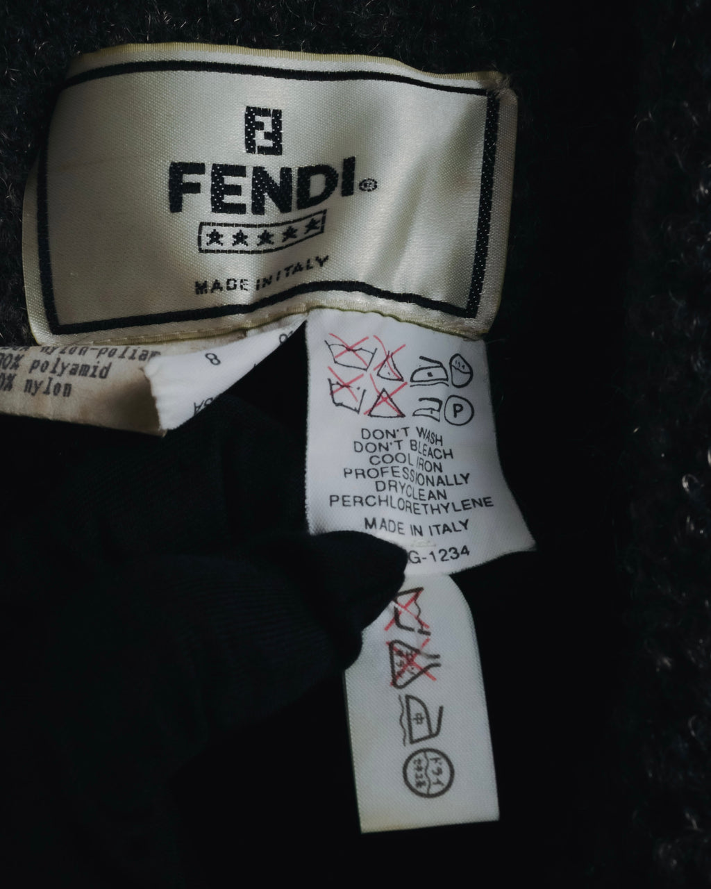 –SPECIAL– "FENDI"
Late 80s-early 90s oversized pile wool wrap coat
