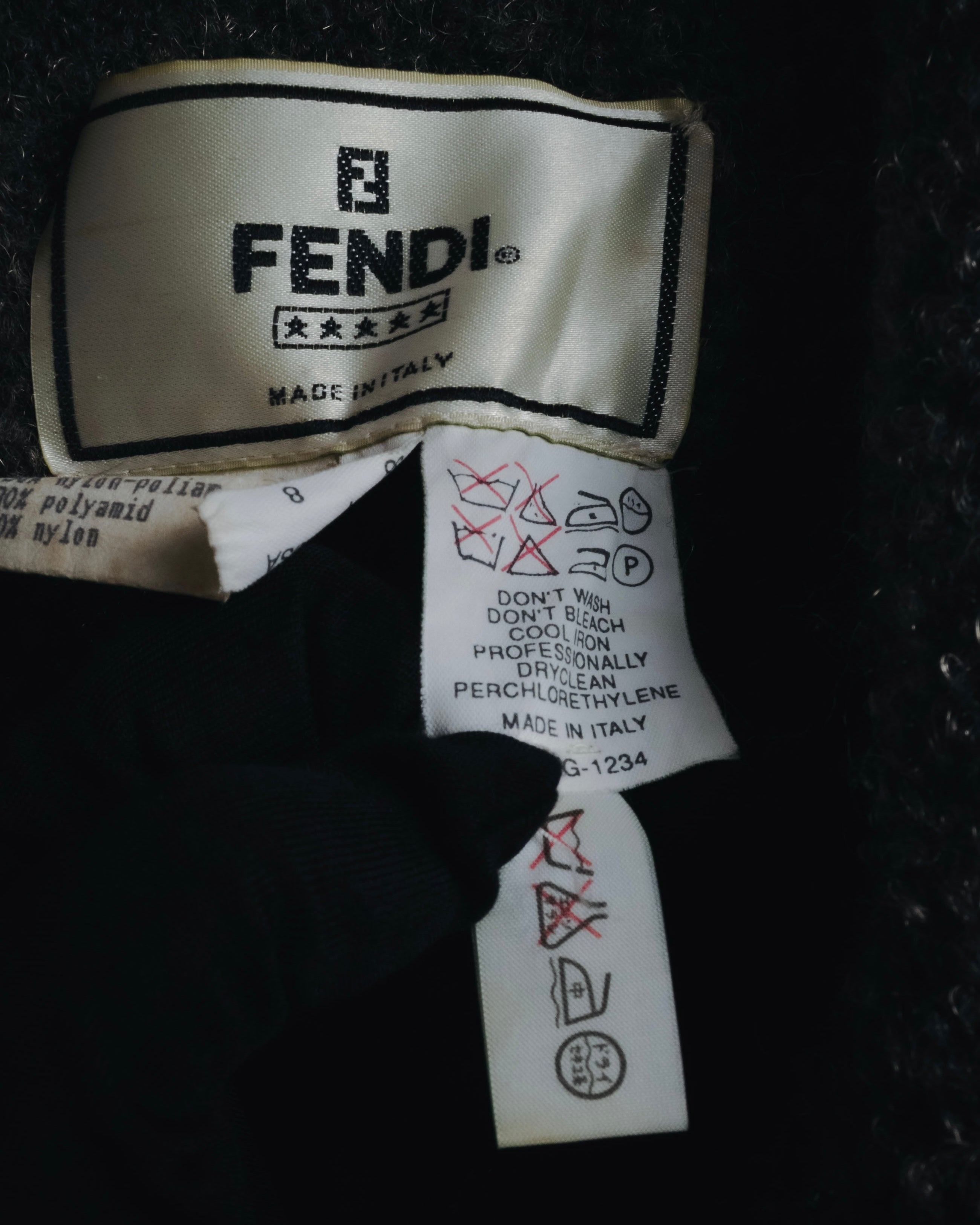 –SPECIAL– "FENDI"
Late 80s-early 90s oversized pile wool wrap coat