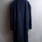 "YVES SAINT LAURENT" Stand neck fly front wool long coat