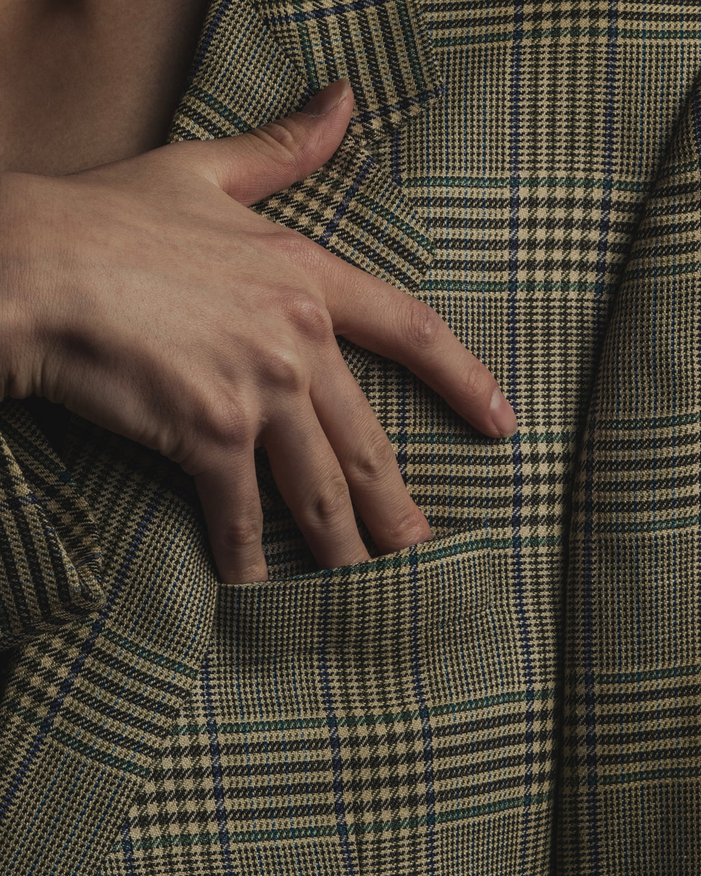 Chaqueta entallada de seda, lana y lino de los años 90 de "HERMES" Belvest