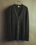 “HERMÈS” 00’s-10’s Cashmere silk ribbed V-neck cardigan