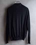 "JIL SANDER" Glitter jacquard V-neck cardigan