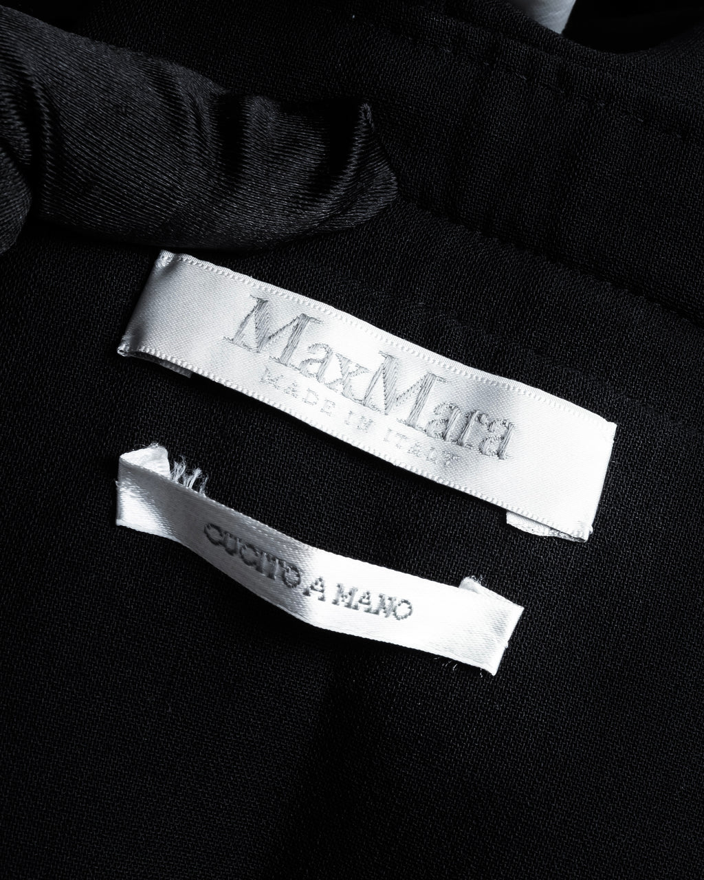 "Max Mara" CUCITO A MANO silver tag hand-sewn tailored coat