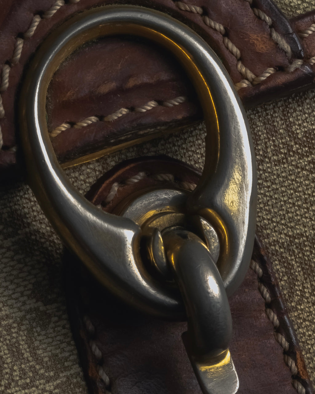 "CELINE" 80’s macadam canvas shoulder bag