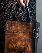 “Jean Paul Gautier” gargoyle printed hand bag