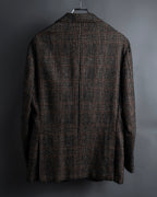 "Ernesto" Glen plaid flannel tailored jacket