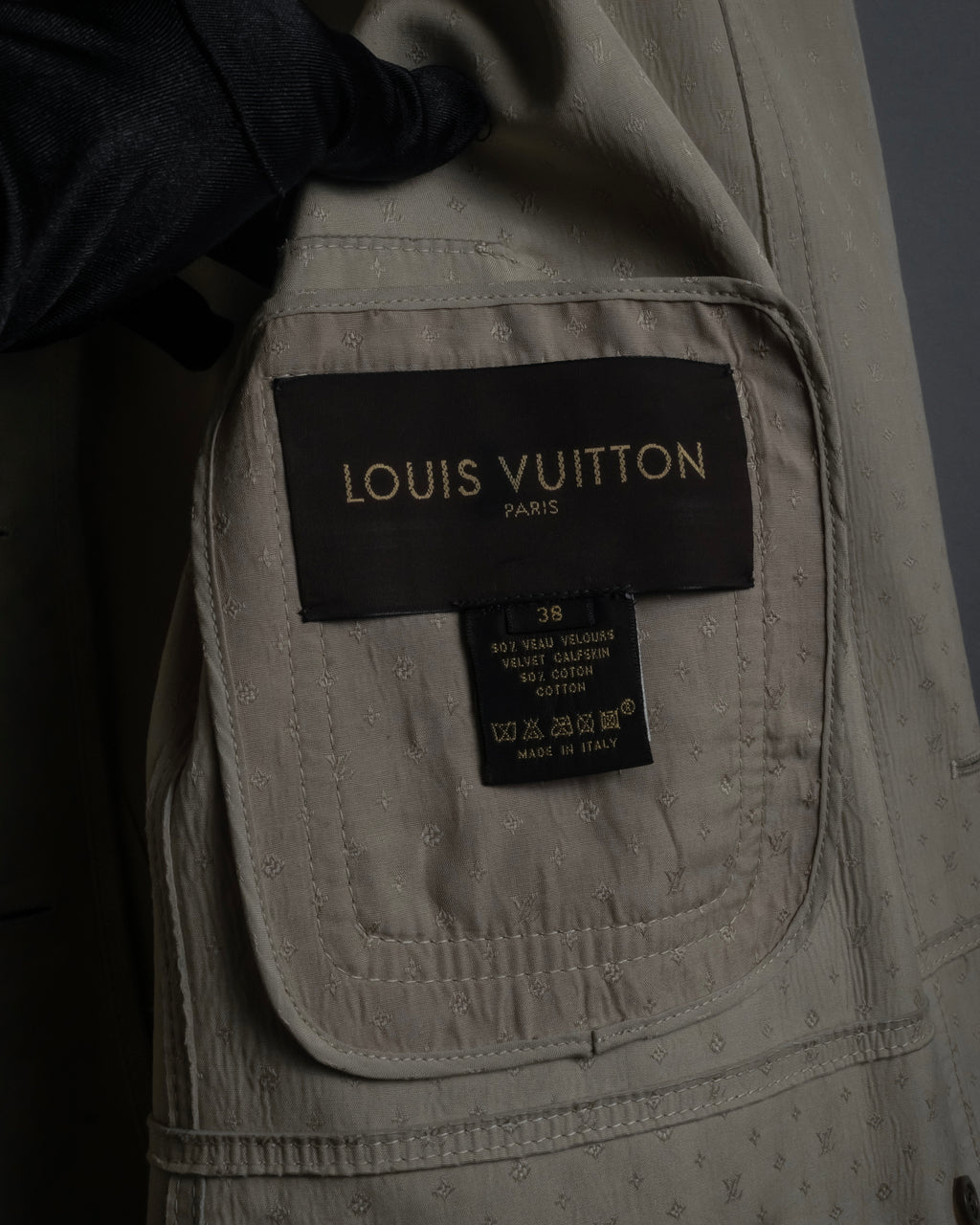 "LOUIS VUITTON" 00's Marc Jacobs period double-breasted suede coat