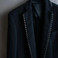 "VERSACE" Silver parts design vertical lapel tailored jacket