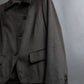 "Max Mara" Diagonal front button design stand collar jacket