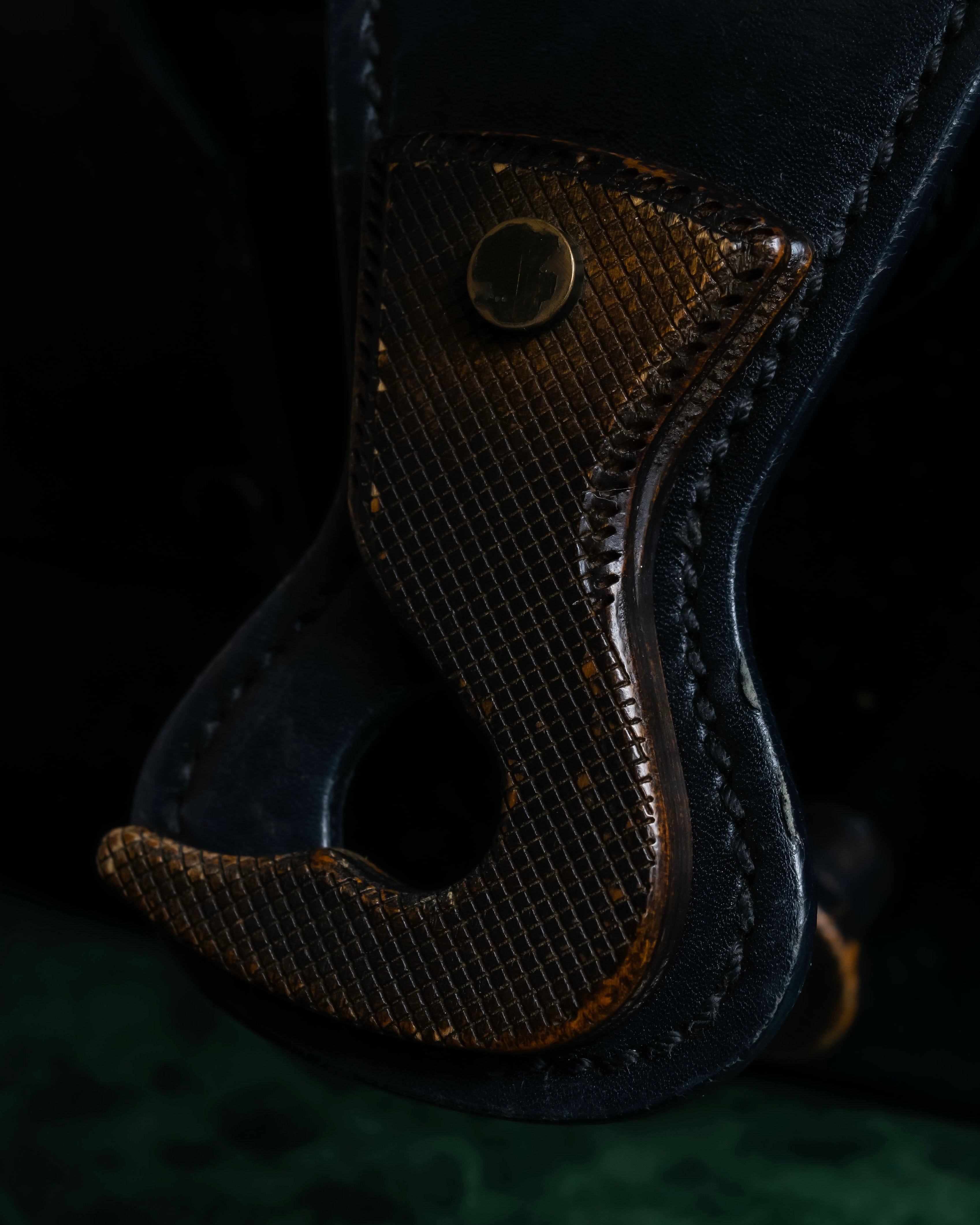 "GUCCI" Vintage gold metal fittings mini doctor bag