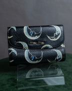 "MIU MIU" Crescent moon print compact wallet
