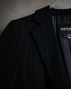 –SPECIAL– "GIORGIO ARMANI"
90’s Borgonuovo 21 pinstripe fly front long coat