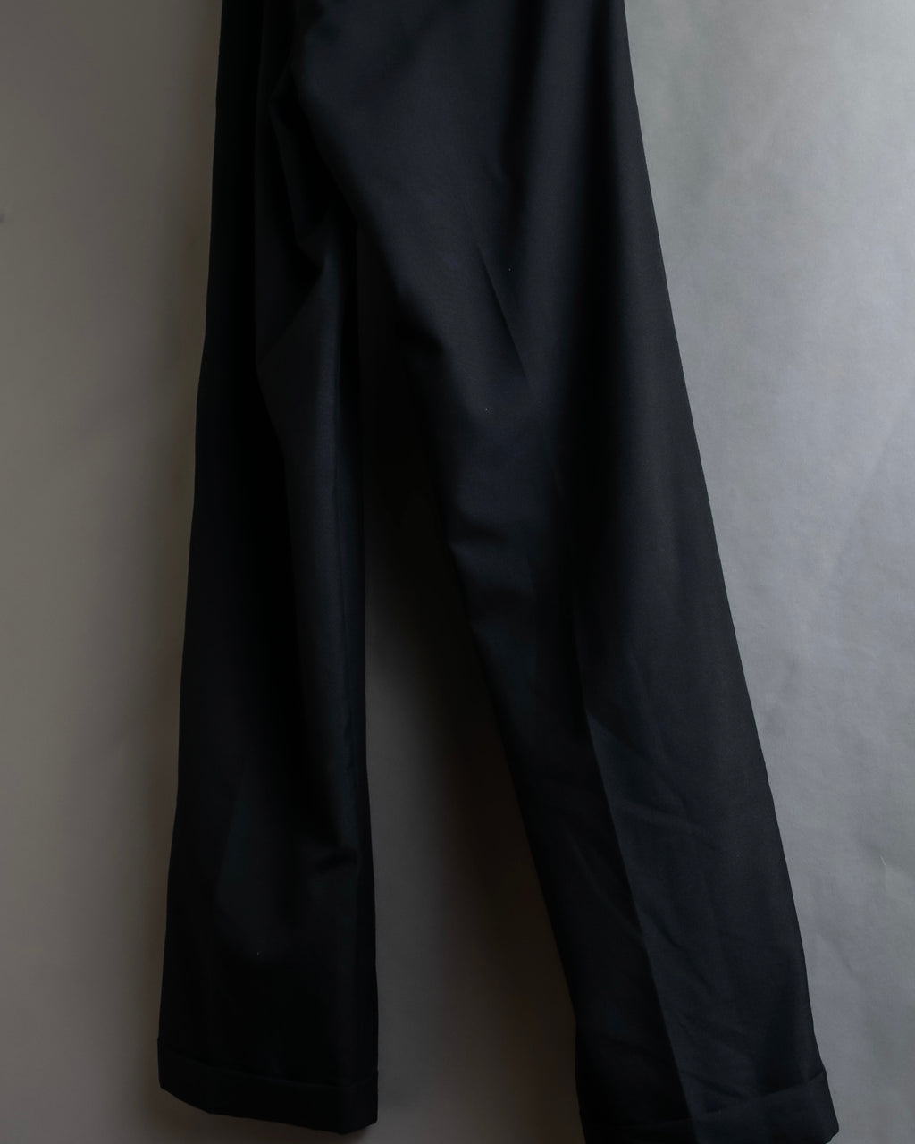 "Vintage high-waisted wide tapered slacks"