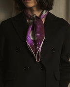 Bufanda con estampado abstracto de flores marmoladas de Christian Dior