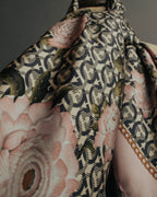 "Salvatore Ferragamo" 90's-00's Elegant floral silk scarf