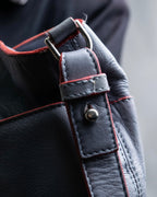 "JIL SANDER navy" bicolor 2way tote bag