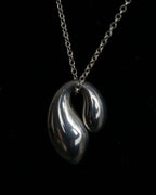 "Tiffany&amp;Co" Elsa Peretti double teardrop motif pendant