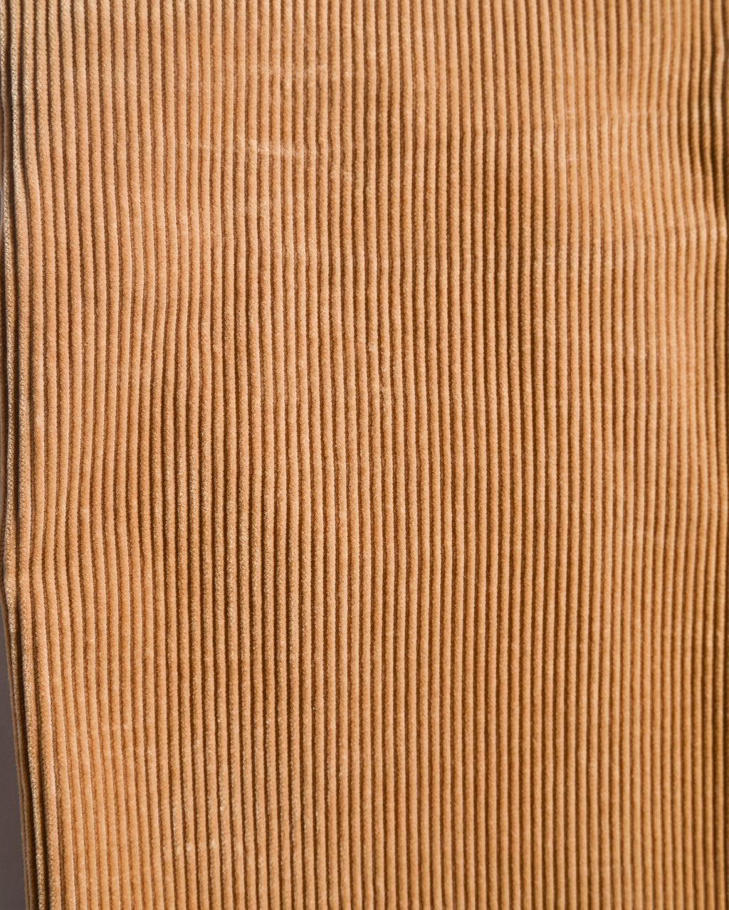 RALPH LAUREN/ Corduroy Cuffed Wide Trousers Brown
