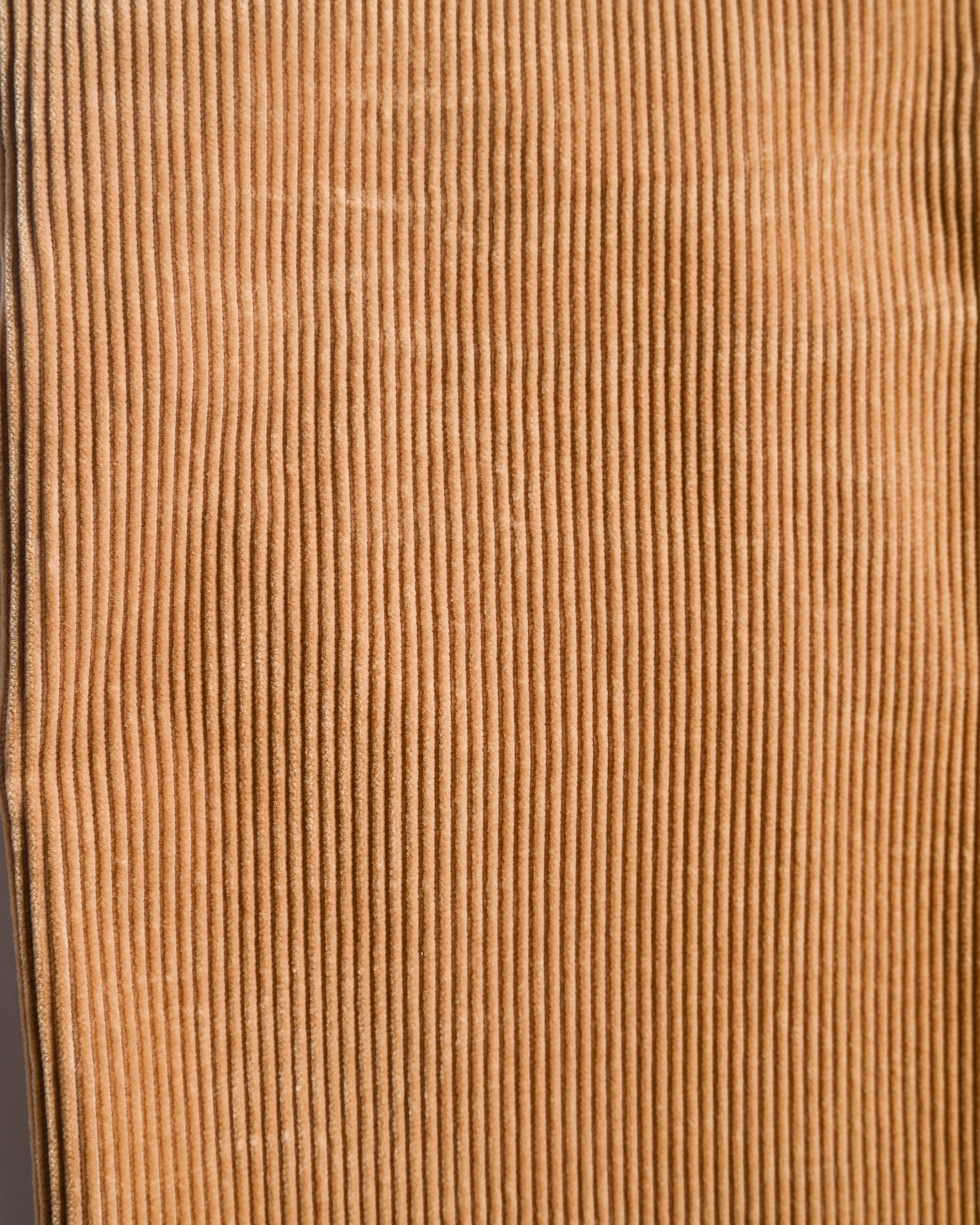 RALPH LAUREN/ Corduroy Cuffed Wide Trousers Brown