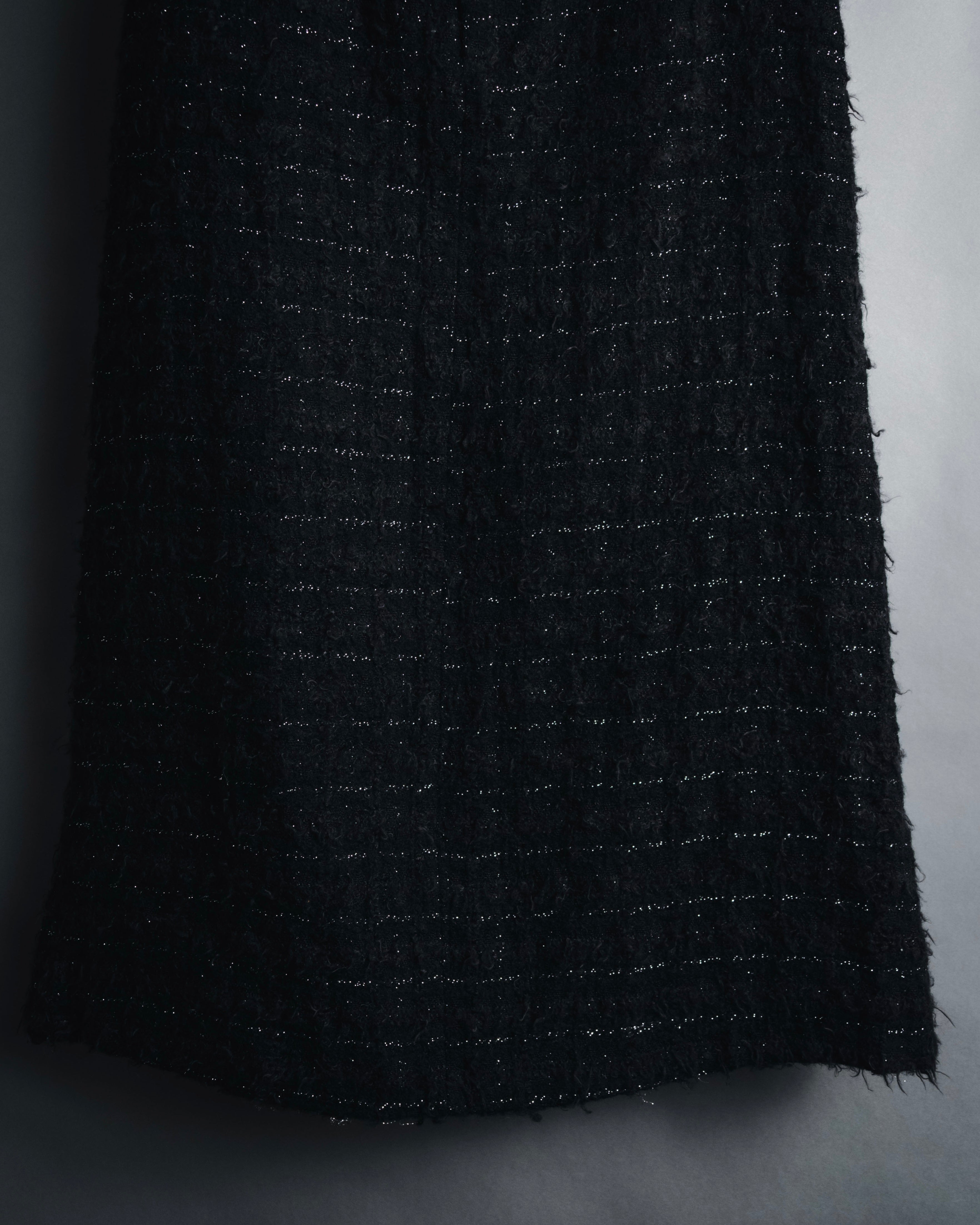 "tricot COMME des GARÇONS" 01AW textured tweed midi skirt