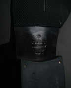 "GUCCI" 90’s-00’s shearling lined engineer boots