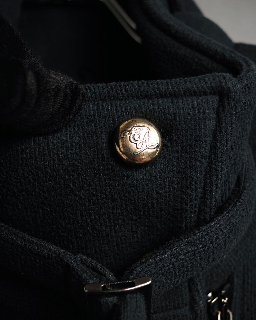 “EMPORIO ARMANI” 2009 AW Military inspired zip-up knit long coat