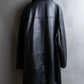 "Vintage lamb leather oversized tailored jacket"