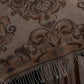 "Christian Dior" Jacquard paisley pattern fringe stole