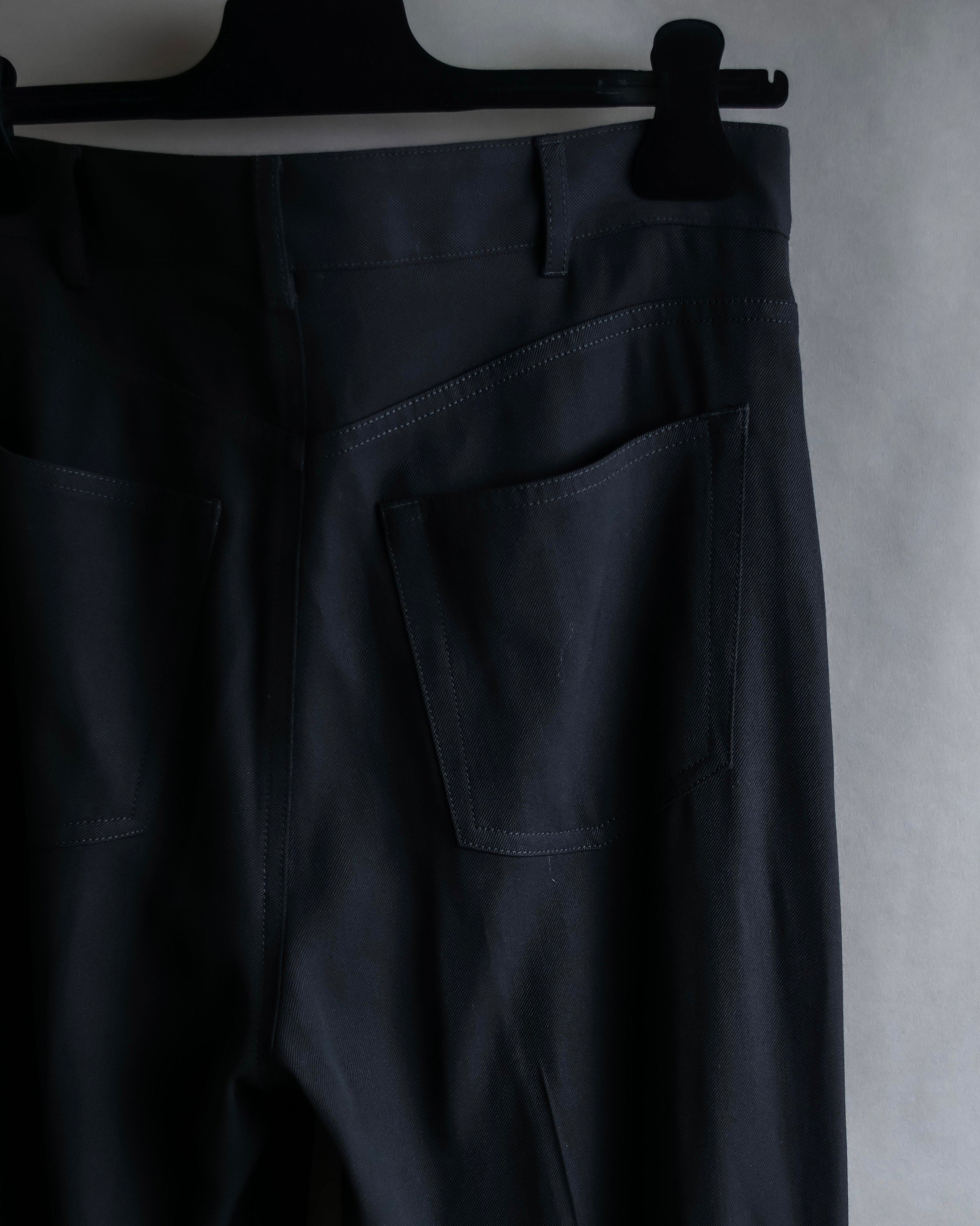 "BALENCIAGA" Beautiful draped full-length slacks