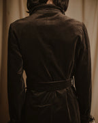 -SPECIAL- "JIL SANDER"
90’s-00’s Architectural cotton velvet belted coat
