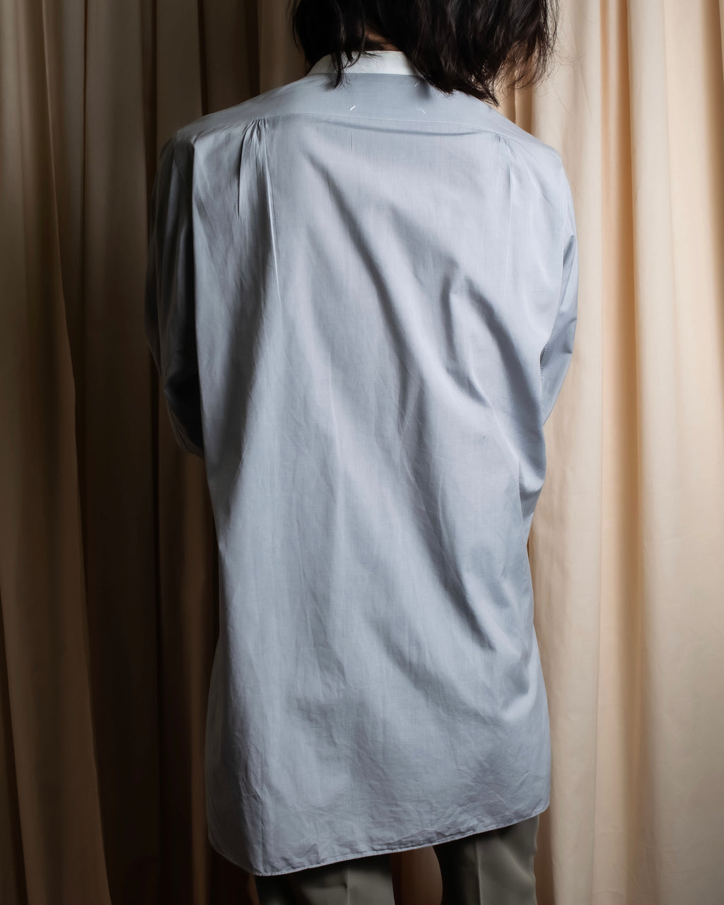 "MAISON MARGIELA" 21SS Long tail design band collar shirt