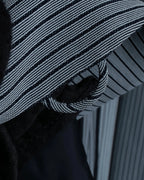 "Christian Dior" Pinstripe collarless jacket
