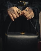 -SPECIAL- “GUCCI” 70’s-80’s Pigskin leather turn lock handbag