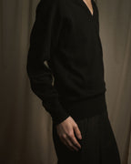 "CELINE" 90’s scottish cashmere v neck knit