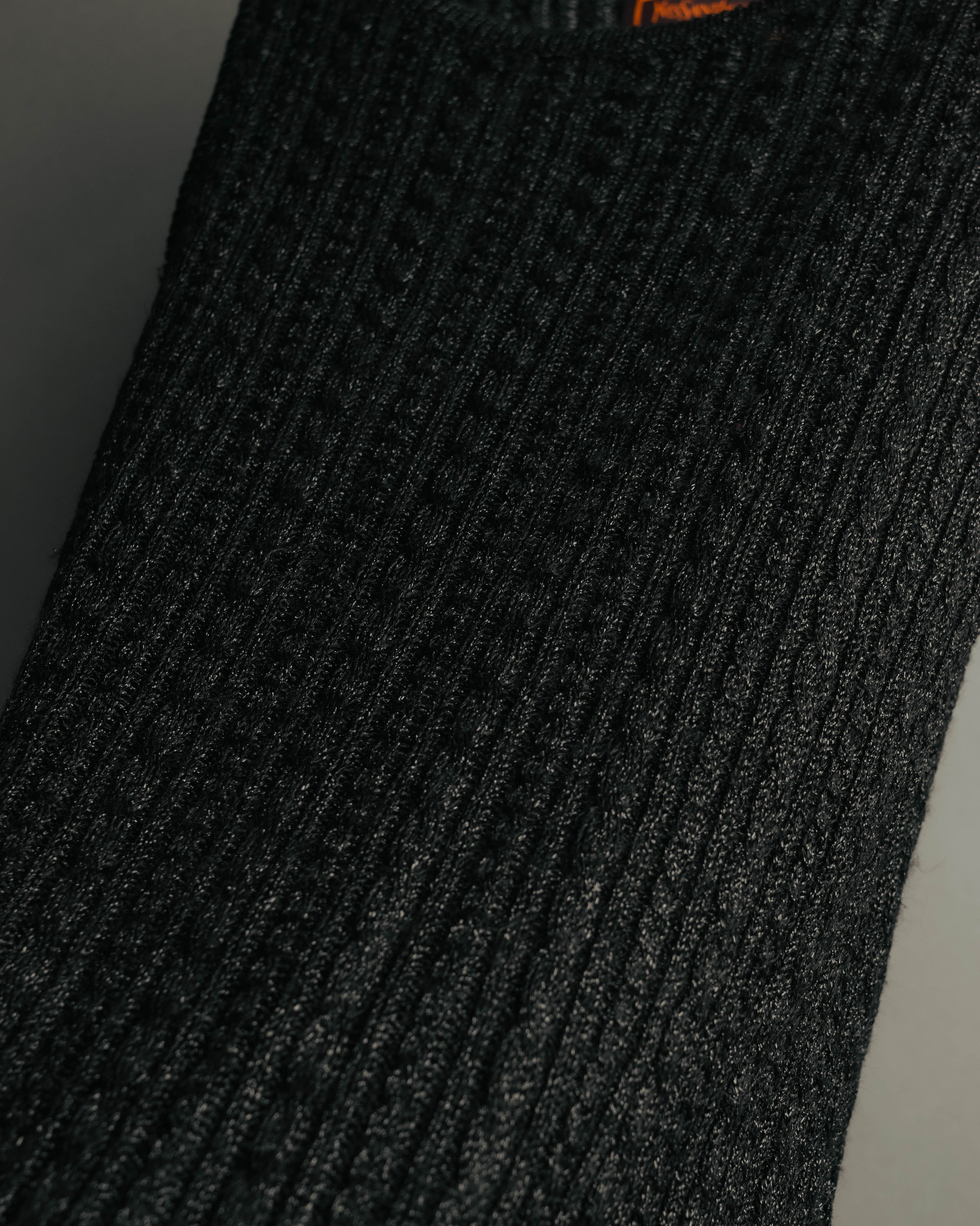 "Yves Saint Laurent" 80's-90's Metallic ribbed sleeveless knit top
