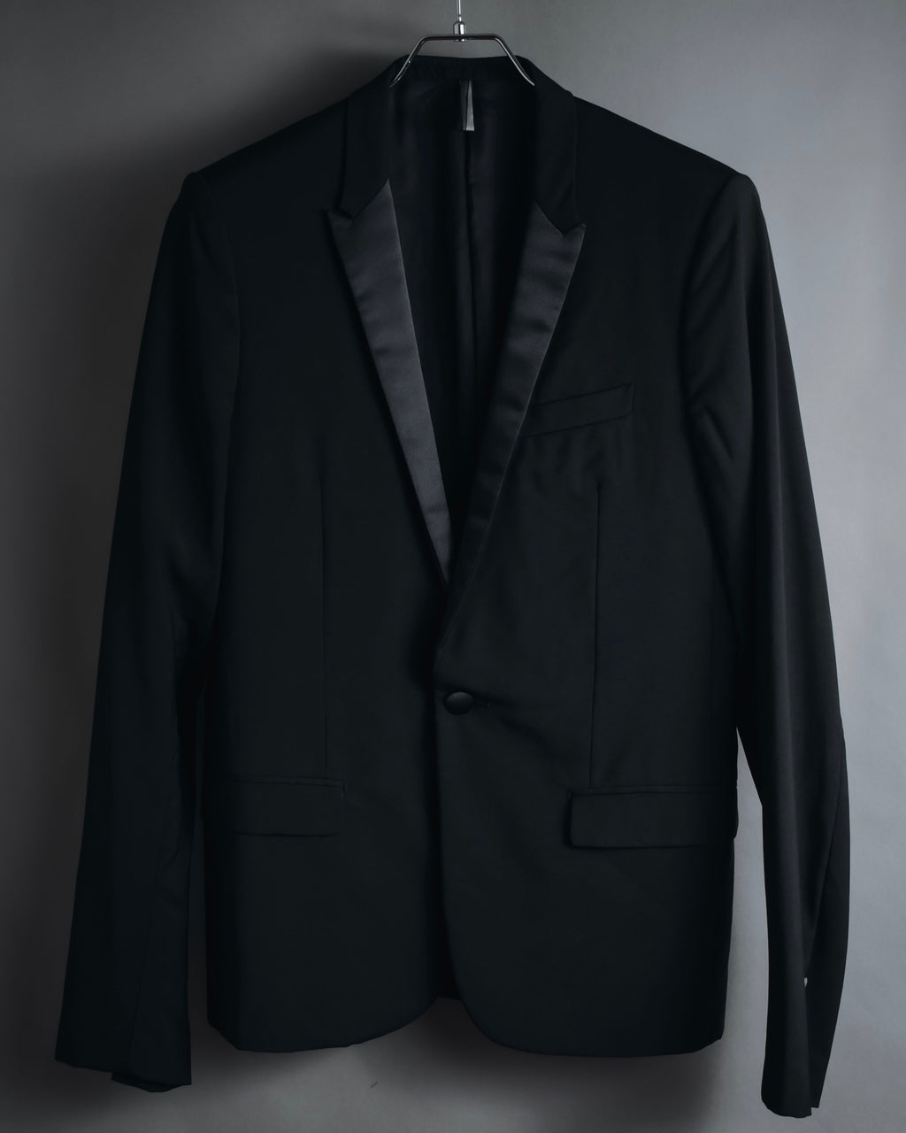 "Dior Homme" Chris Van Assche design satin lapel tuxedo set up