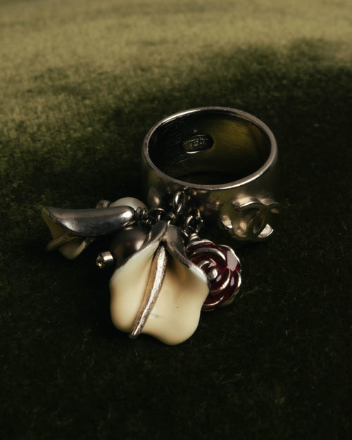 -SPECIAL- “CHANEL” 2005AW charm flower ring