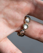 "CHANEL" Mysterious details stone ring