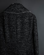 "Dolce & Gabbana" Double-breasted beautiful tweed long coat