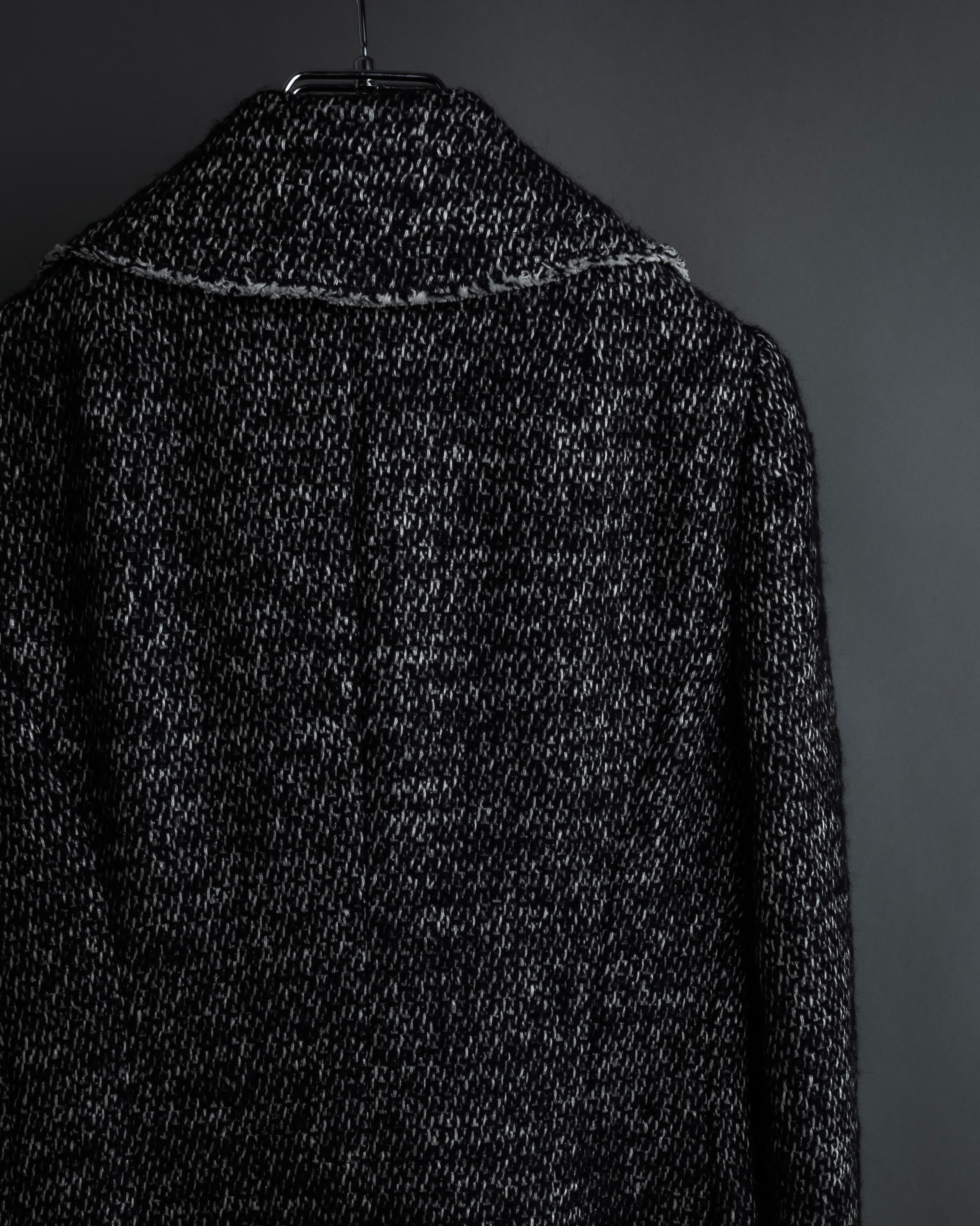 "Dolce & Gabbana" Double-breasted beautiful tweed long coat