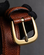 "Salvatore Ferragamo" Gancini motif chain design leather belt