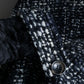 "Weekend Max Mara" Fur trimmed design collar tweed flare coat