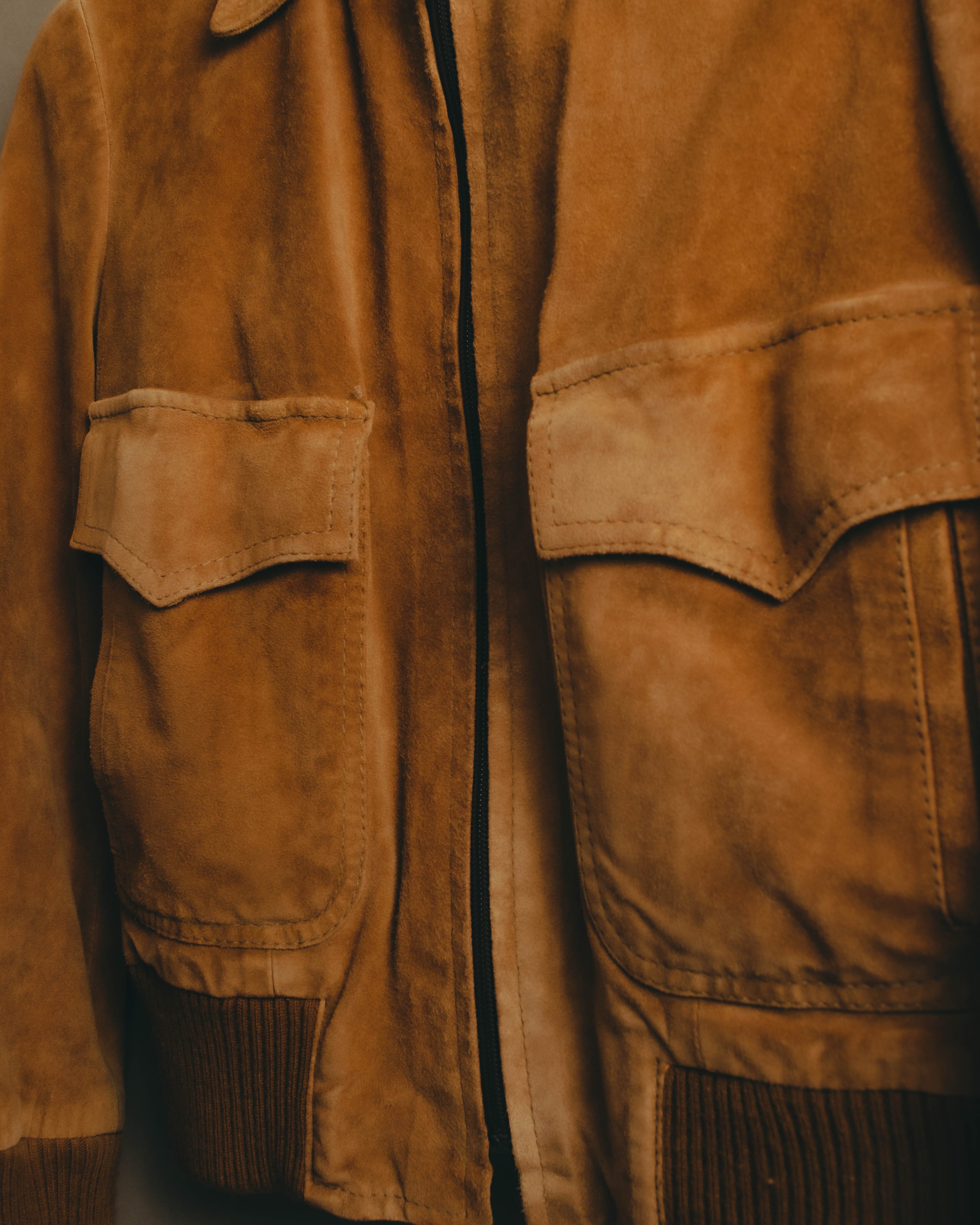 -SPECIAL- “GUCCI” 70’s-80’s Bovine suede bomber jacket